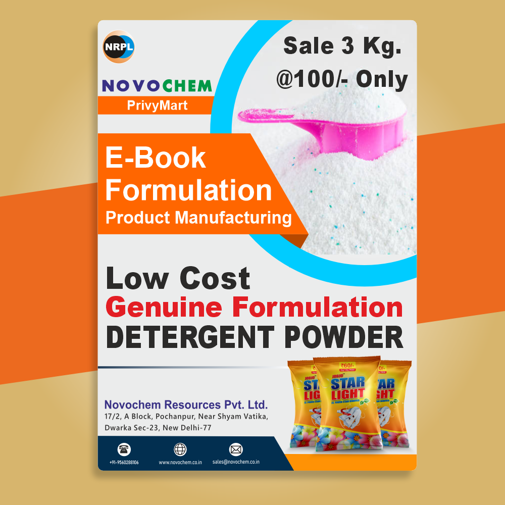 Detergent Powder Formulation For 3 Kg @100.00/-